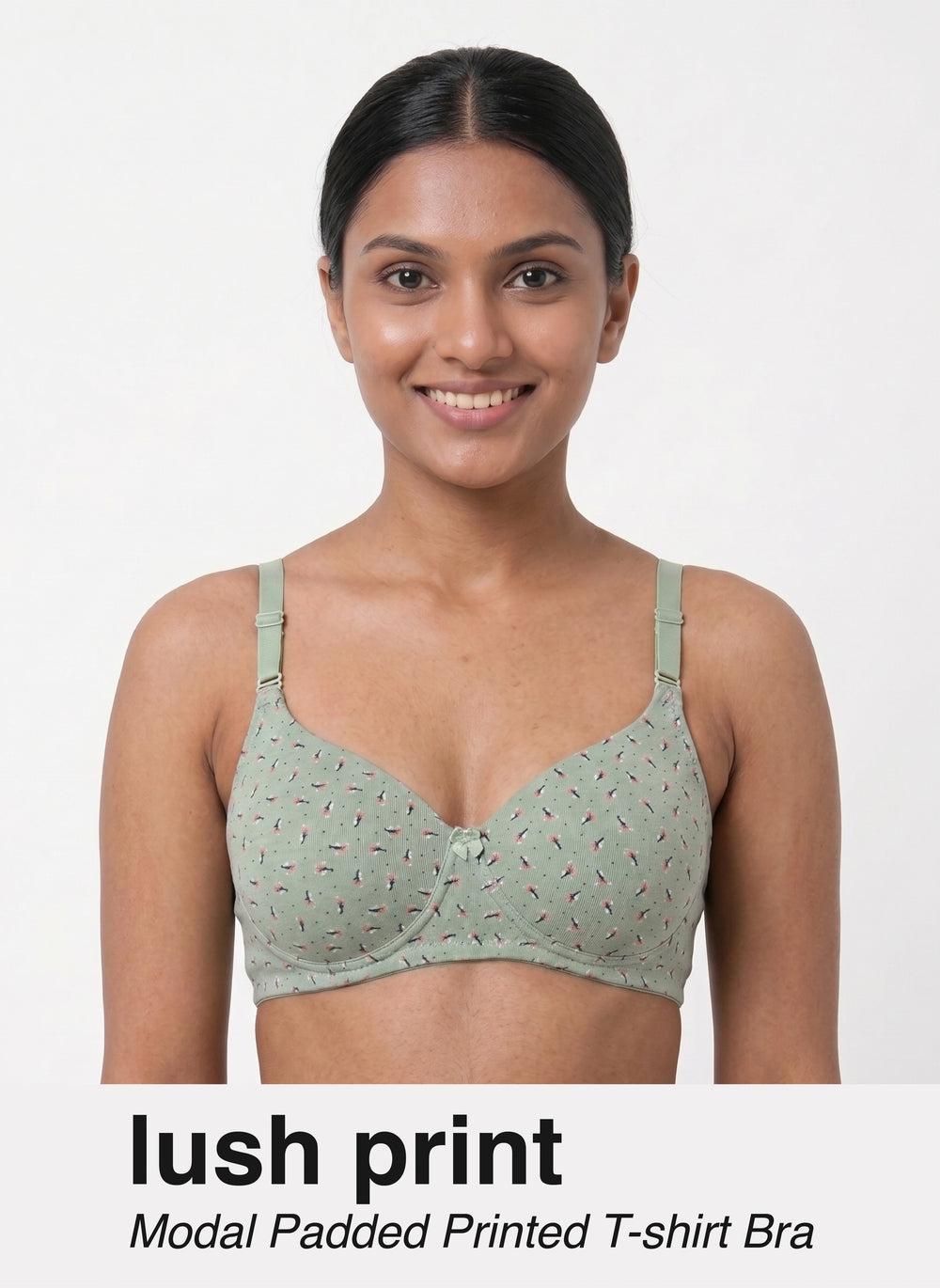 Lush Print Pad - Ultra Soft Modal Medium Padded Printed Bra