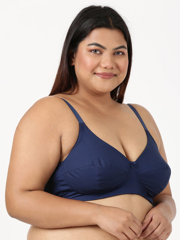 Magna Fit - Full Coverage Cotton Bra With 3-Section Support