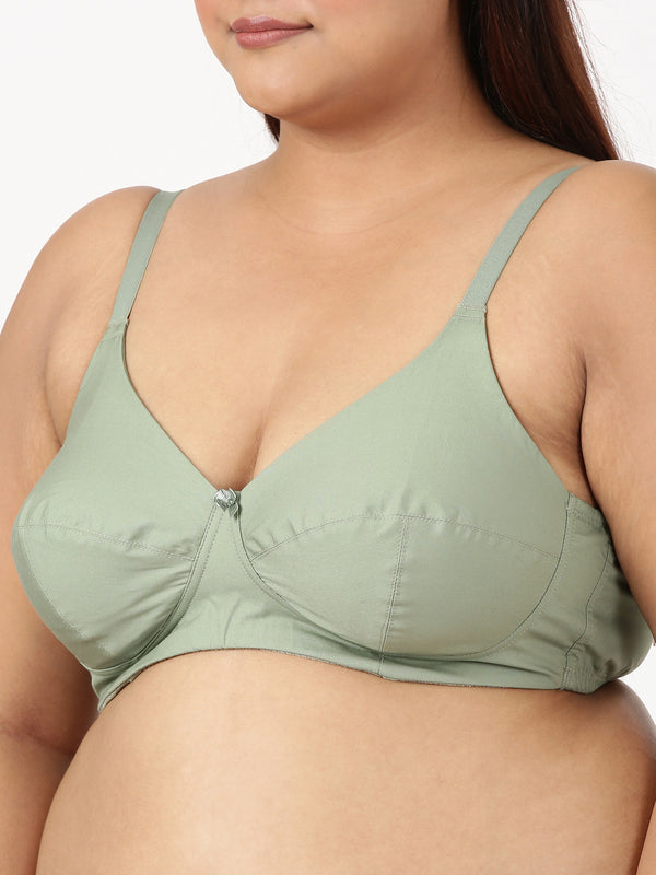 Magna Fit - Full Coverage Cotton Bra With 3-Section Support