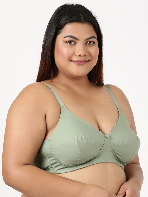 Magna Fit - Full Coverage Cotton Bra With 3-Section Support