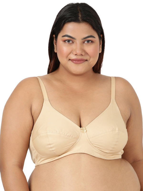 Magna Fit - Full Coverage Cotton Bra With 3-Section Support