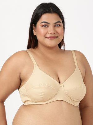 Magna Fit - Full Coverage Cotton Bra With 3-Section Support
