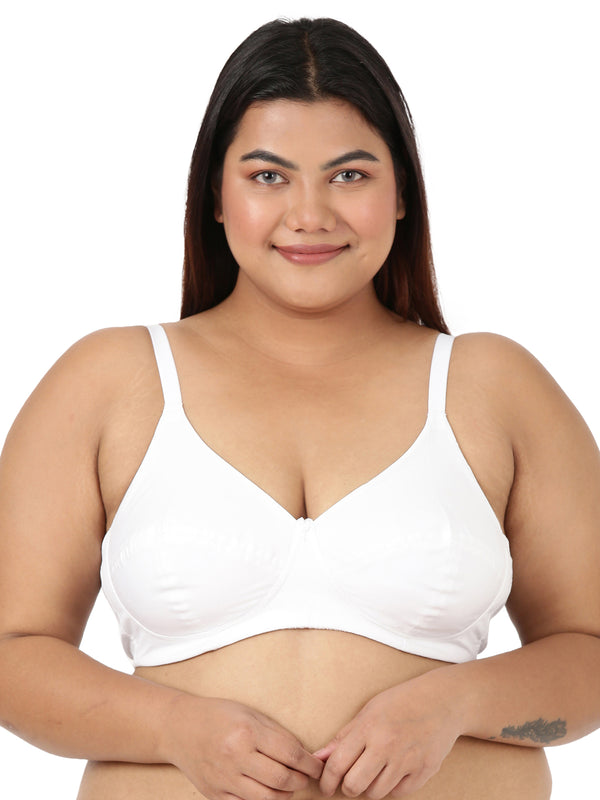 Magna Fit - Full Coverage Cotton Bra With 3-Section Support