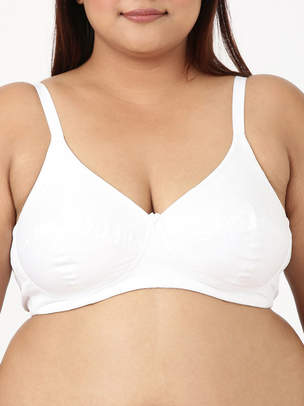 Magna Fit - Full Coverage Cotton Bra With 3-Section Support