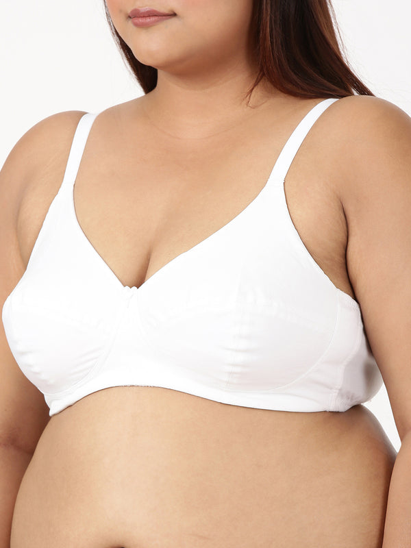 Magna Fit - Full Coverage Cotton Bra With 3-Section Support