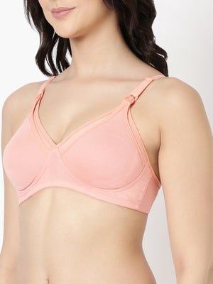 Motherhood Bra  - Nursing Bra With Drop-Down Cups, Nipple Concealers & Supportive, Comfort-First Design For Lactating Moms