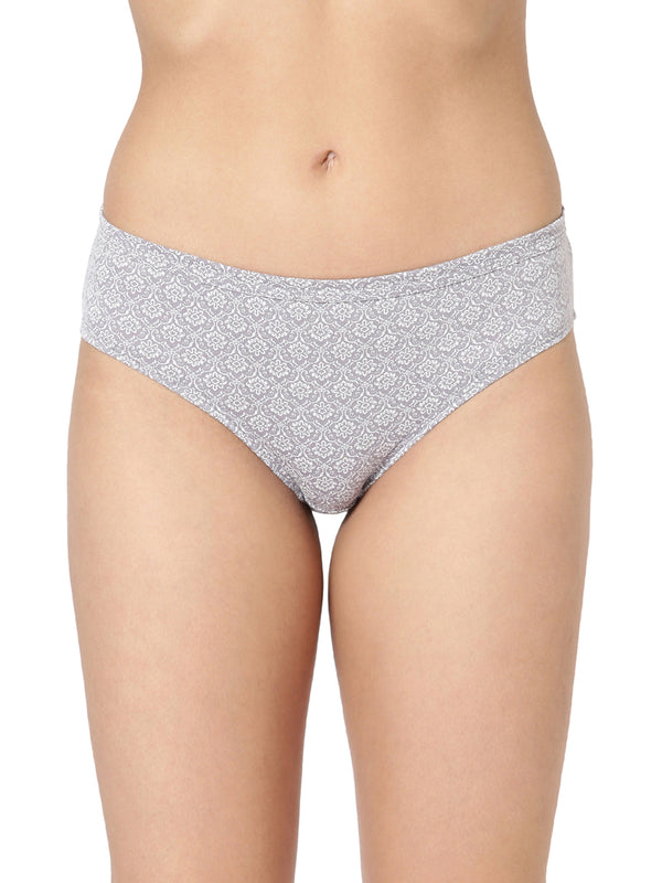 blossom-semi bikini panties-printed-plain-mid-rise-everyday 