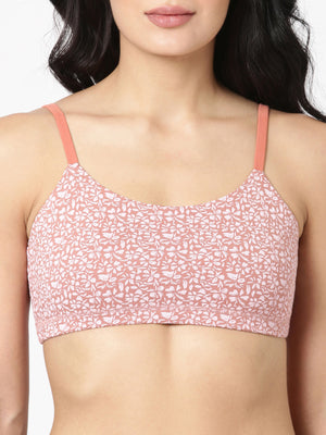 Printeen - Printed Cotton Slip-On Bra For Teens