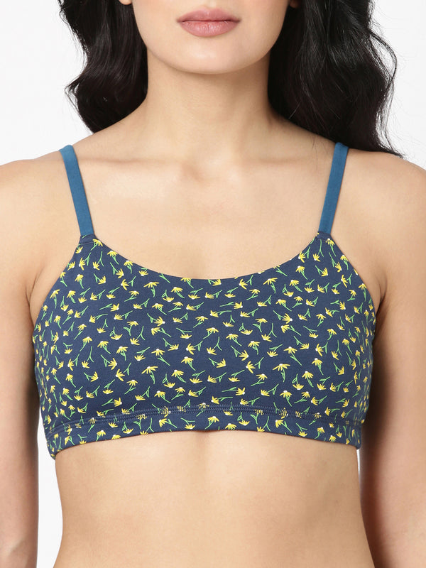 Printeen - Printed Cotton Slip-On Bra For Teens