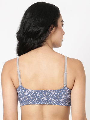 Printeen - Printed Cotton Slip-On Bra For Teens