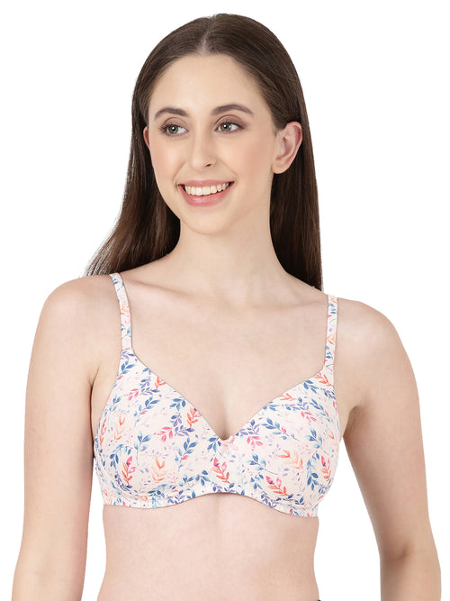 Radiant Pad - Trendy Printed Lightly Padded Bra