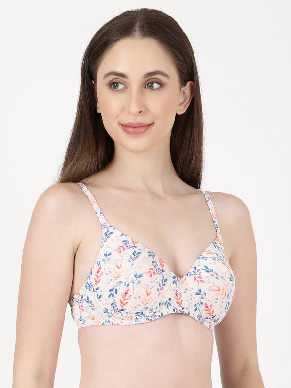 Radiant Pad - Trendy Printed Lightly Padded Bra