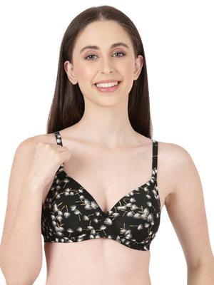 Radiant Pad - Trendy Printed Lightly Padded Bra