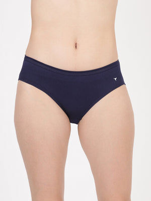 blossom-semi bikini panties-printed-plain-mid-rise-everyday 