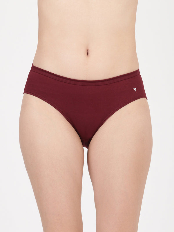 blossom-semi bikini panties-printed-plain-mid-rise-everyday 