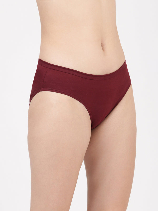 blossom-semi bikini panties-printed-plain-mid-rise-everyday 