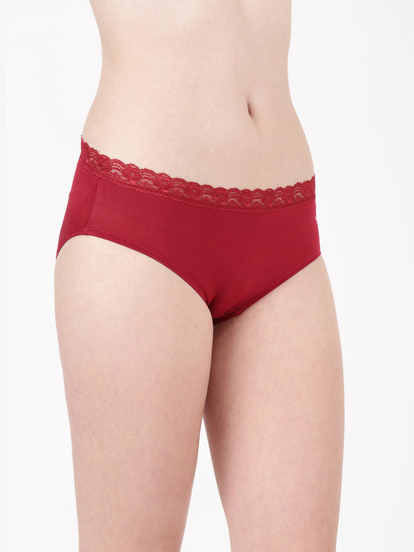 Serene Panty - Pack of 2 - Modal Comfort & Lace Elegance