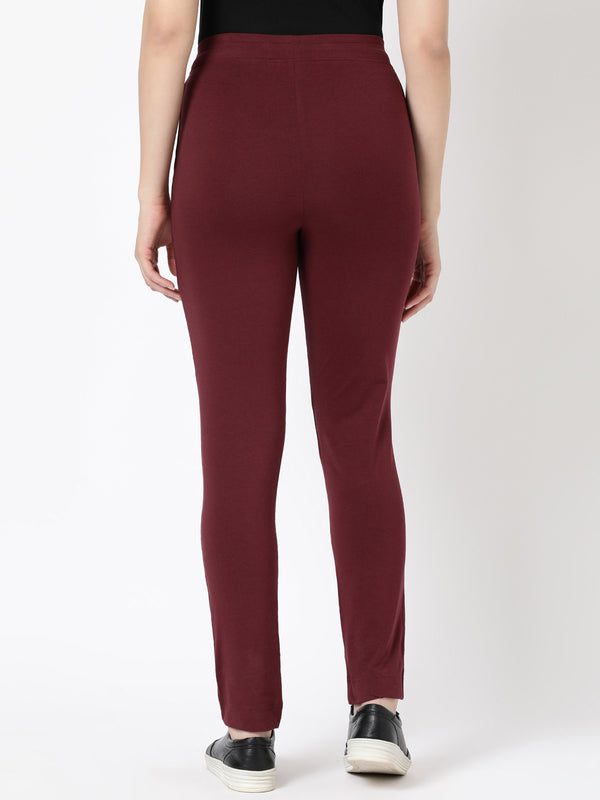Lounge Pants - Slim Fit Cotton Stretch With Pockets