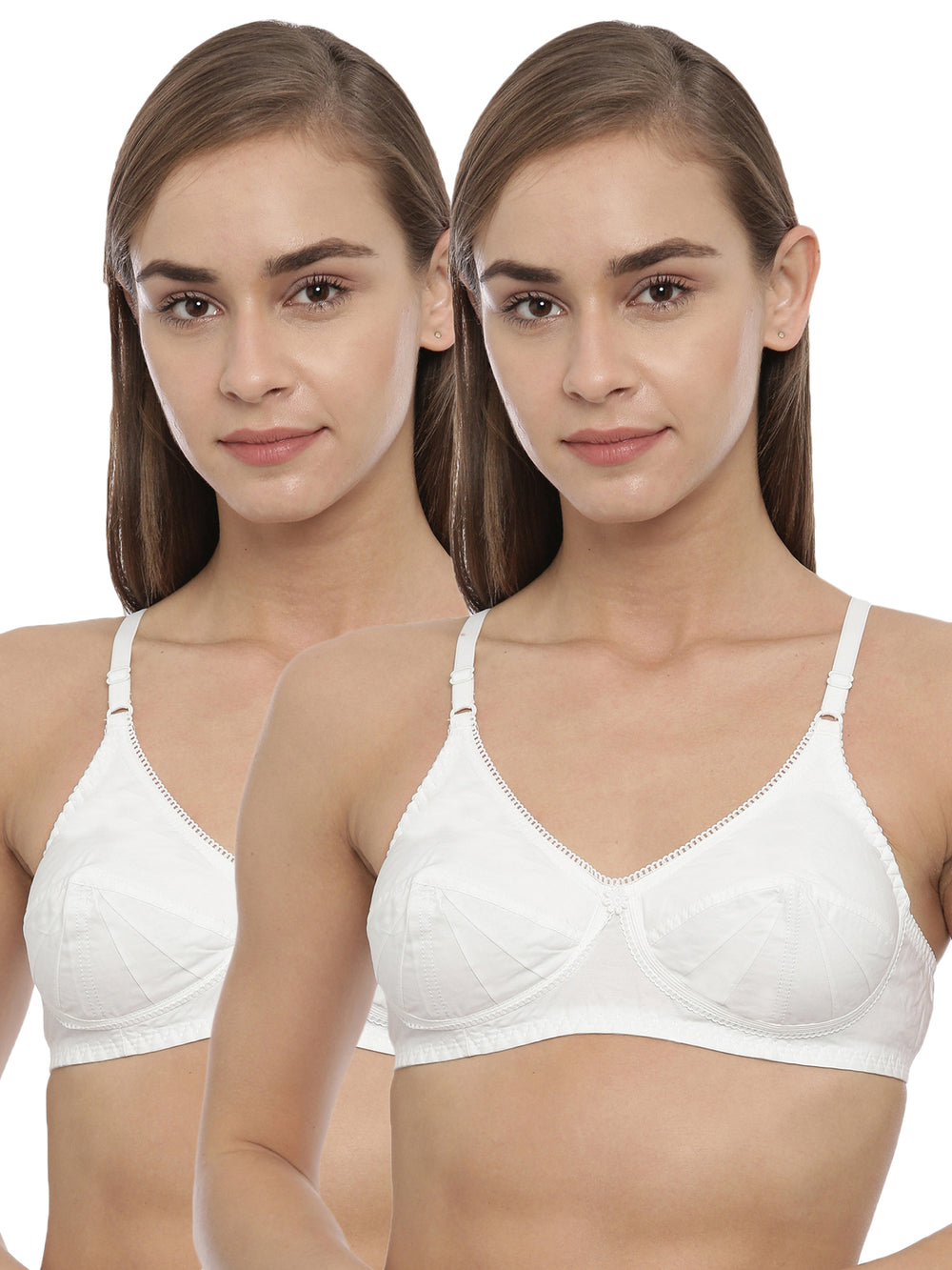 Saree Bra Pack of 2 - Double Layered Cotton
