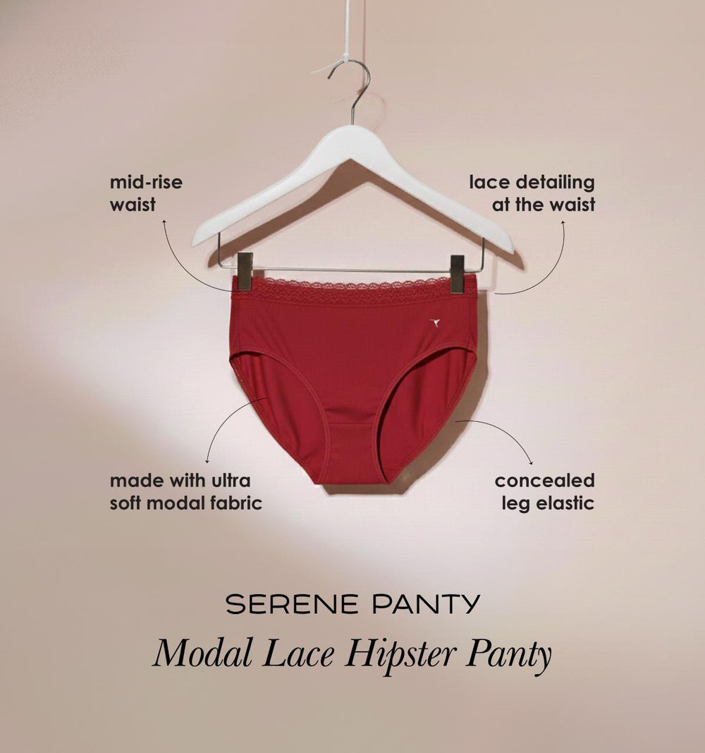 Serene Panty - Soft, Seamless, Stretchable Modal Lace Panty For Seamless Fit Pack Of 2