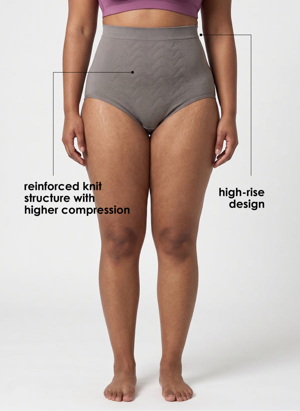BL SL P 53 - High-rise Shapewear Brief with Seamless Waistband _ Pack of 1