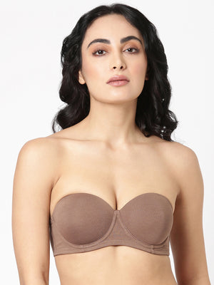 Buy_Blossom_Strapless_Bra_medium_padded_Bra_Demi_cup_Padded_Bra_Camel-Brown-1