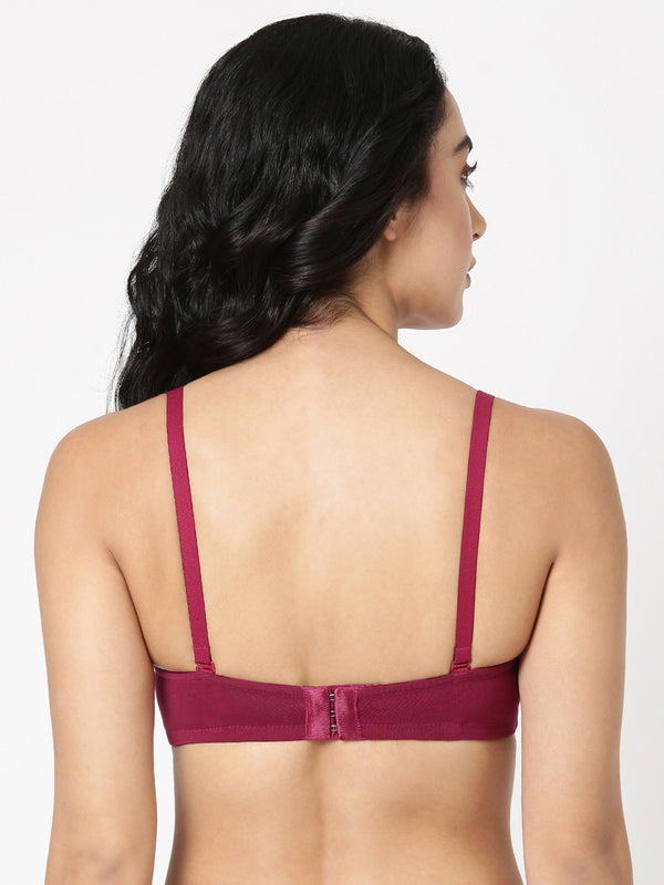 Buy_Blossom_Strapless_Bra_medium_padded_Bra_Demi_cup_Padded_Bra_Pickle-Beet-3