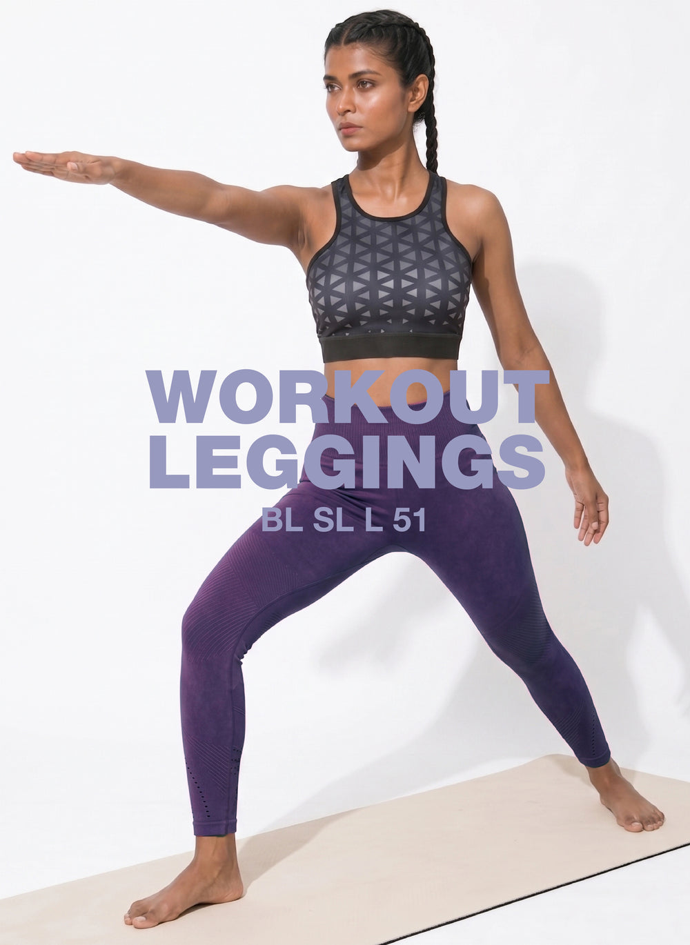 BL SL L 51 - Lightweight seamless waistband with a body-hugging stretch fit for support during gym workouts, yoga & running
