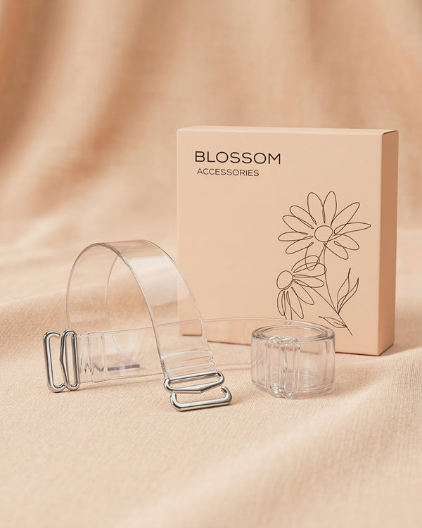 Transparent Bra Strap - Discreet Clear Straps Pack of 3
