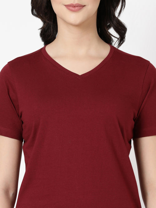 V Neck Tee - Cotton Soft & Stylish Everyday Wear