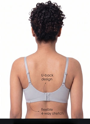 BL BN B 61 - Medium Coverage Seamless Bra with Removable Padded Cups and Bonded Underband Support