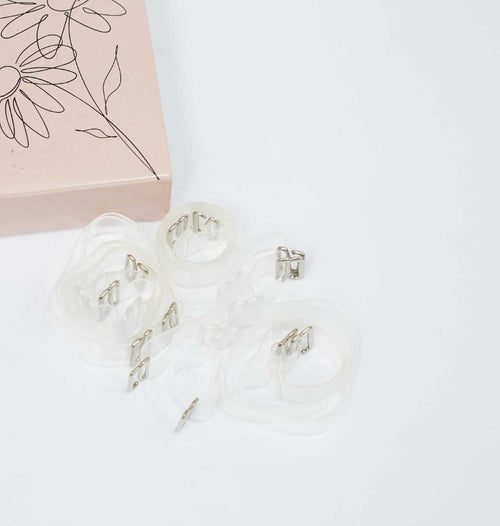 Transparent Bra Strap - Discreet Clear Straps Pack of 3