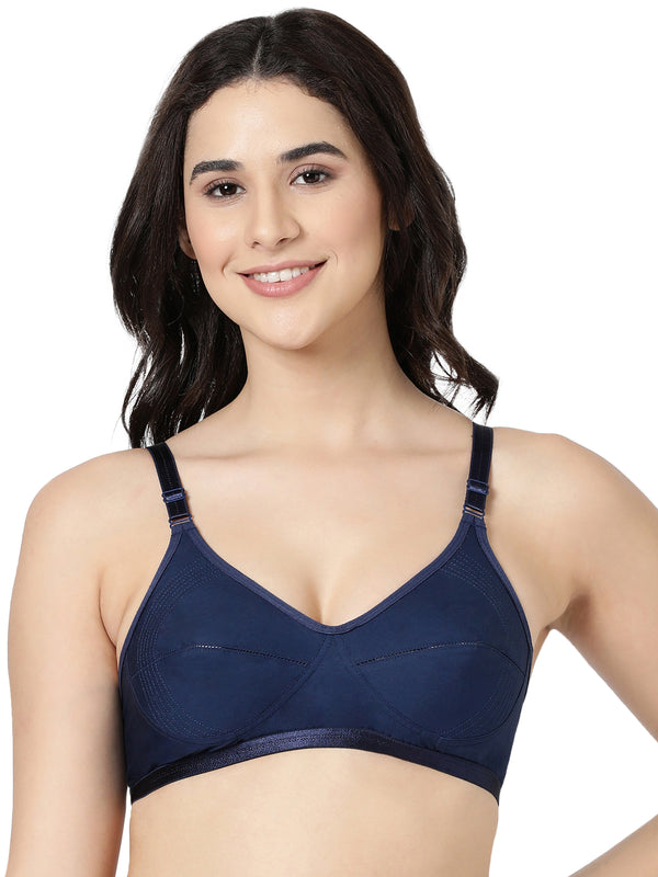Well Support Bra - Double-Layered Cotton Full Coverage Fit