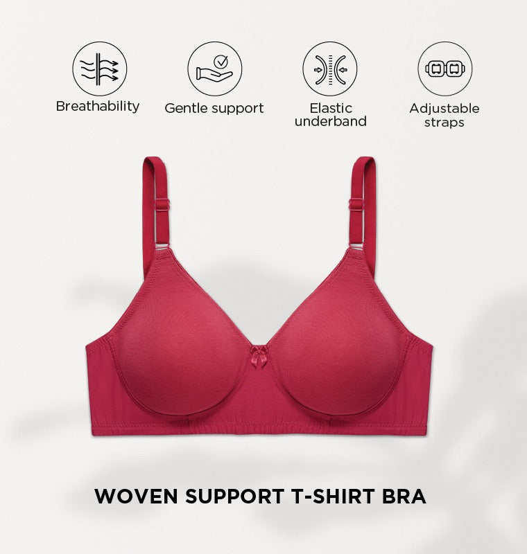 blossom-ethnic bra-maroon1-woven cotton-everyday bra