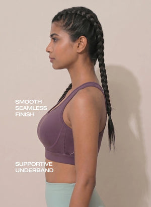 BL AL S 21 - Ventilated Racerback Sports Bra with Molded Cups, Moisture-Wicking Fabric, Wide Support Band & Full-Mobility Comfort for Active and Everyday Wear