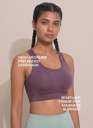 BL AL S 21 - Ventilated Racerback Sports Bra with Molded Cups, Moisture-Wicking Fabric, Wide Support Band & Full-Mobility Comfort for Active and Everyday Wear
