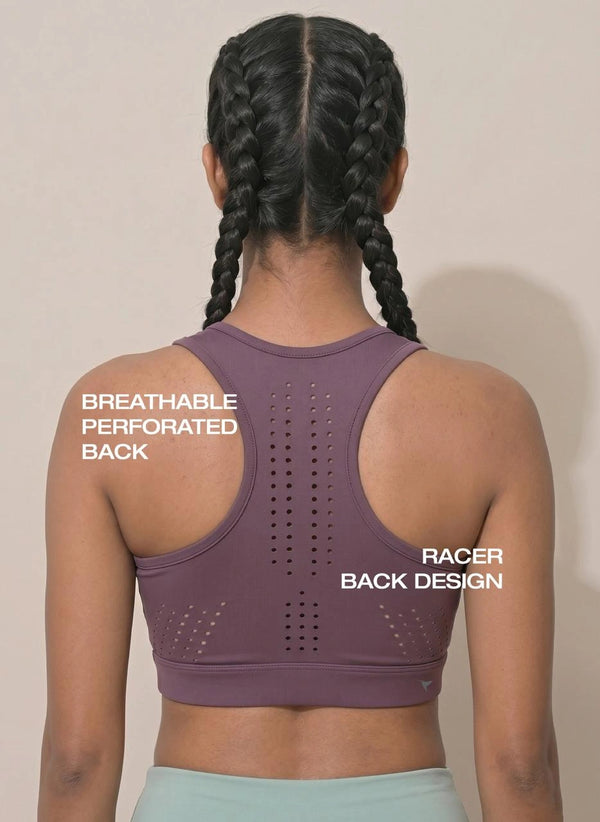 BL AL S 21 - Ventilated Racerback Sports Bra with Molded Cups, Moisture-Wicking Fabric, Wide Support Band & Full-Mobility Comfort for Active and Everyday Wear