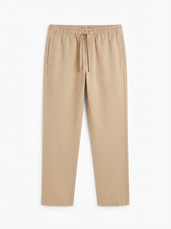 BL LW B 35 - Soft Cotton Relaxed Straight-Leg Fit Lounge Pants with Drawstring Waist and Side Pockets