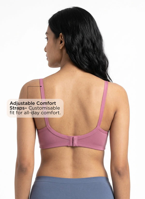Invisi Bra - A Comfort-Focused Bra with Stitch-Free Cup Construction, a Soft Underband and Full Coverage for Everyday Support