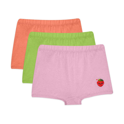Kids Panty - Berry Shorts-Plain Pack of 3
