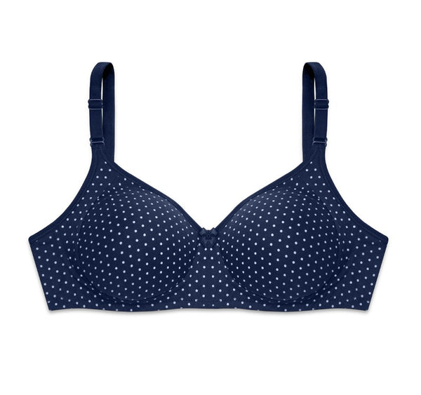 Floret Bra - Printed Cotton-Poly Blends with Moulded Cups