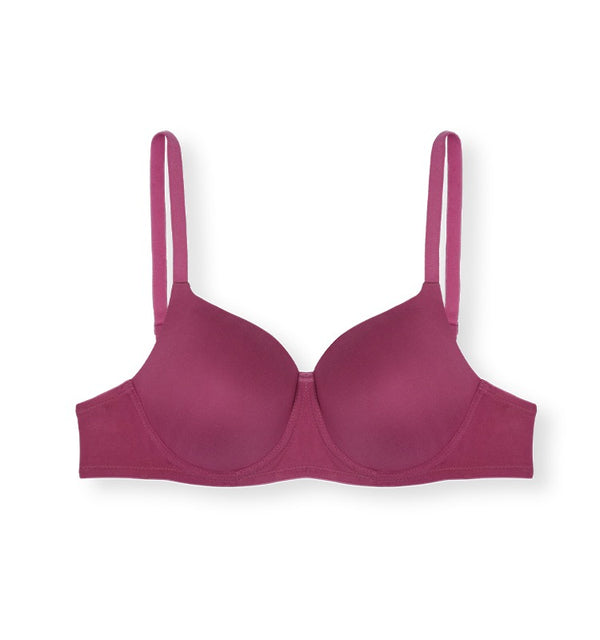 Fabulous Pad - Soft Polyester Underwire Bra With Seamless Molded Cups