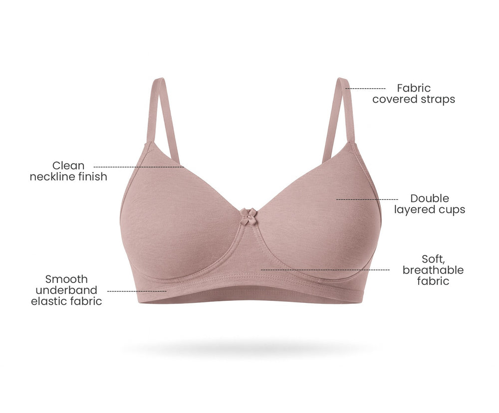 Essential - Double Layered Full Coverage Seamless Everyday Bra