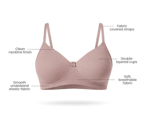 Essential - Double Layered Full Coverage Seamless Everyday Bra