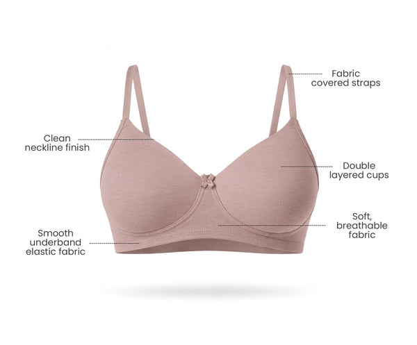Essential - Double Layered Full Coverage Seamless Everyday Bra