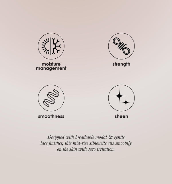 Serene Panty - Soft, Seamless, Stretchable Modal Lace Panty For Seamless Fit Pack Of 2