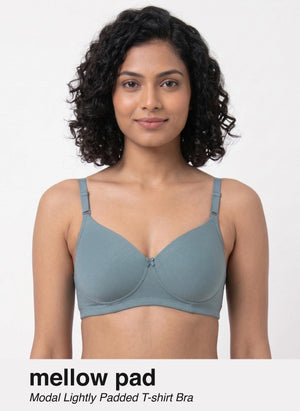 Mellow Pad - Ultrasoft Modal Full Coverage Light Padding Bra For a Seamless Look