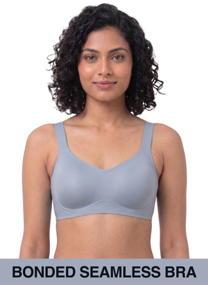 BL BN B 62 - Full Coverage Seamless Removable Medium Padded Cups, Non-Wired Bonded Bra
