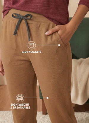 BL LW B 15 - Lightweight Straight Fit Lounge Pants with Drawstring Waist & Side Pockets