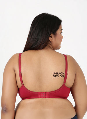 Curvy Lift - Wire-Free Support Bra with Full Coverage, Nipple Concealer, Side Support & Cushioned Straps